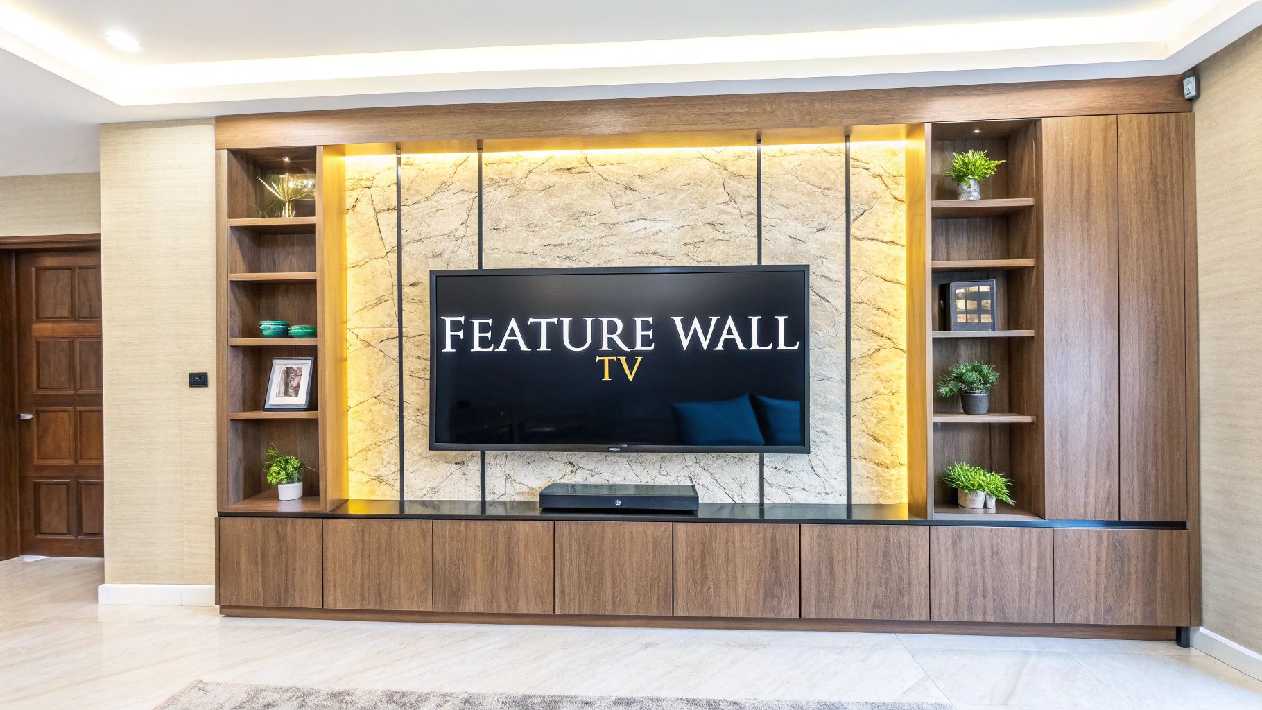 8 Actionable Feature Wall TV Console Design Ideas for SG Homes