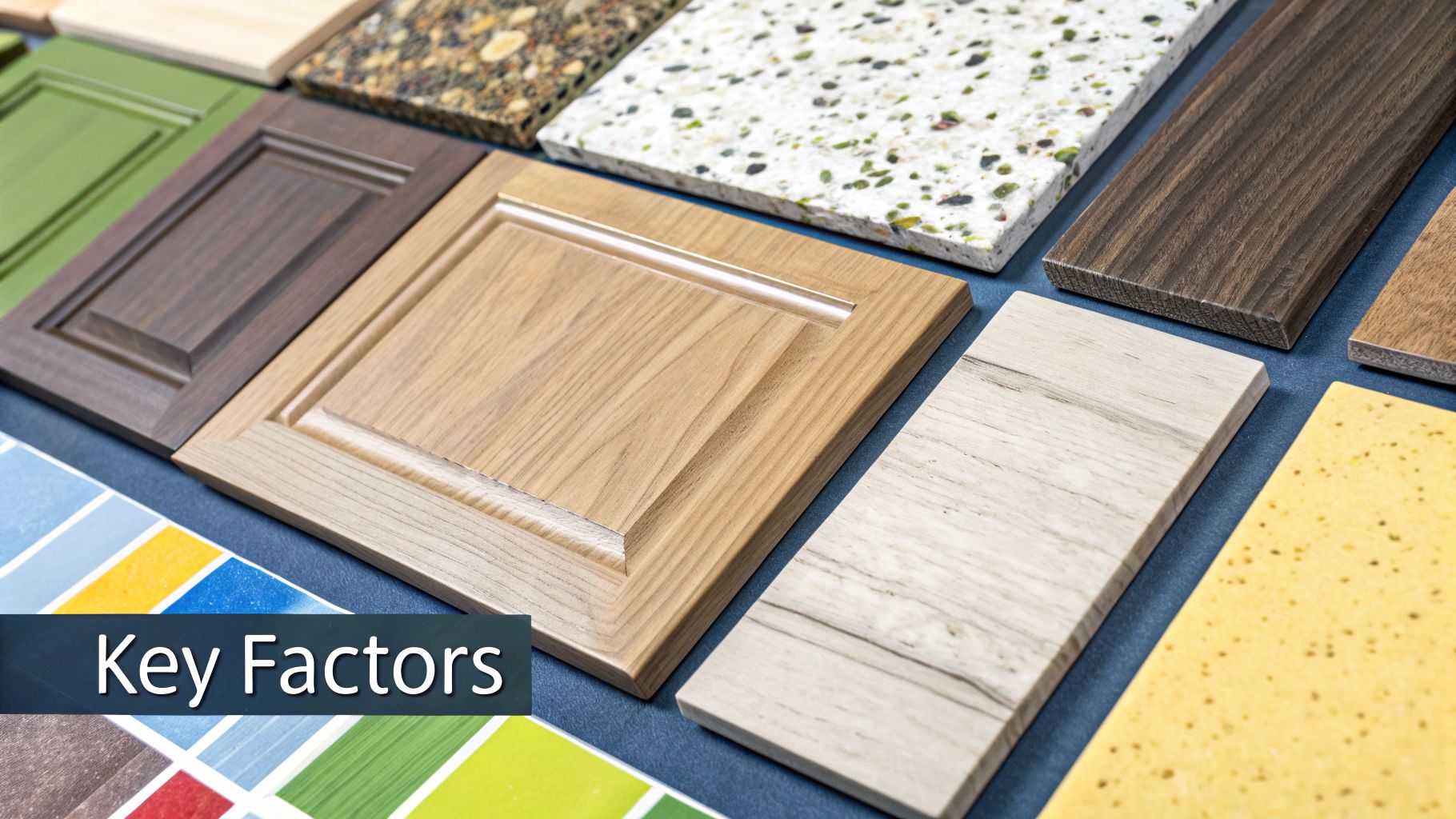 A detailed look at kitchen carpentry during the installation process.
